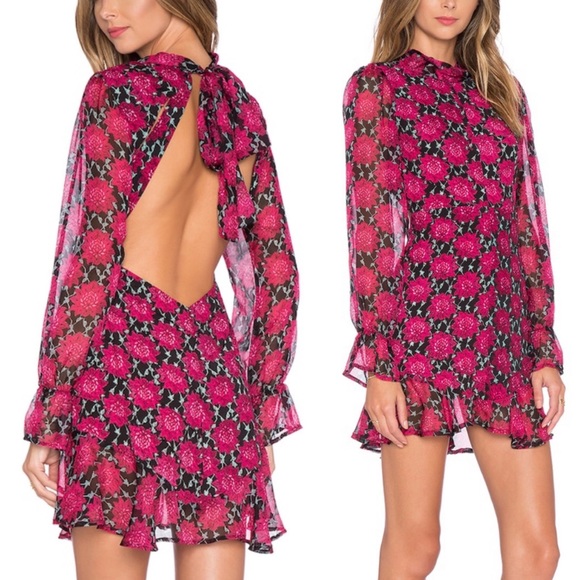 For Love And Lemons Dresses & Skirts - For Love & Lemons Clover Open Back Floral Dress